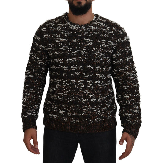 Dolce & Gabbana Elegant Bronze Knit Pullover Sweater Dolce & Gabbana