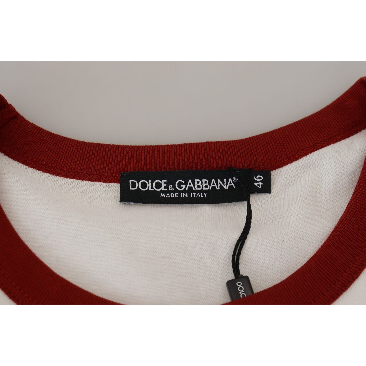 Dolce & Gabbana Elegant White Crewneck Cotton T-Shirt Dolce & Gabbana