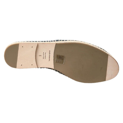 Dolce & Gabbana Blue Gray Leather Buffalo Espadrille Shoes Dolce & Gabbana