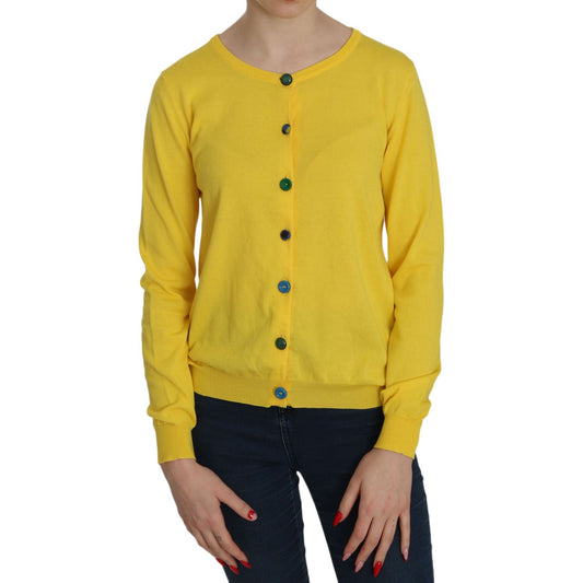 Jucca Radiant Yellow Cotton Sweater Jucca