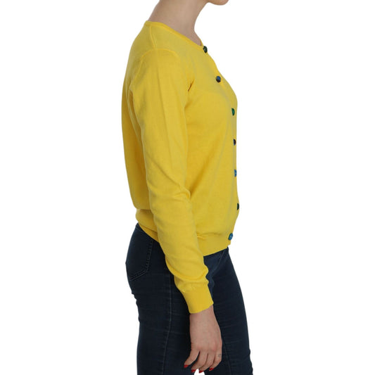 Jucca Radiant Yellow Cotton Sweater Jucca