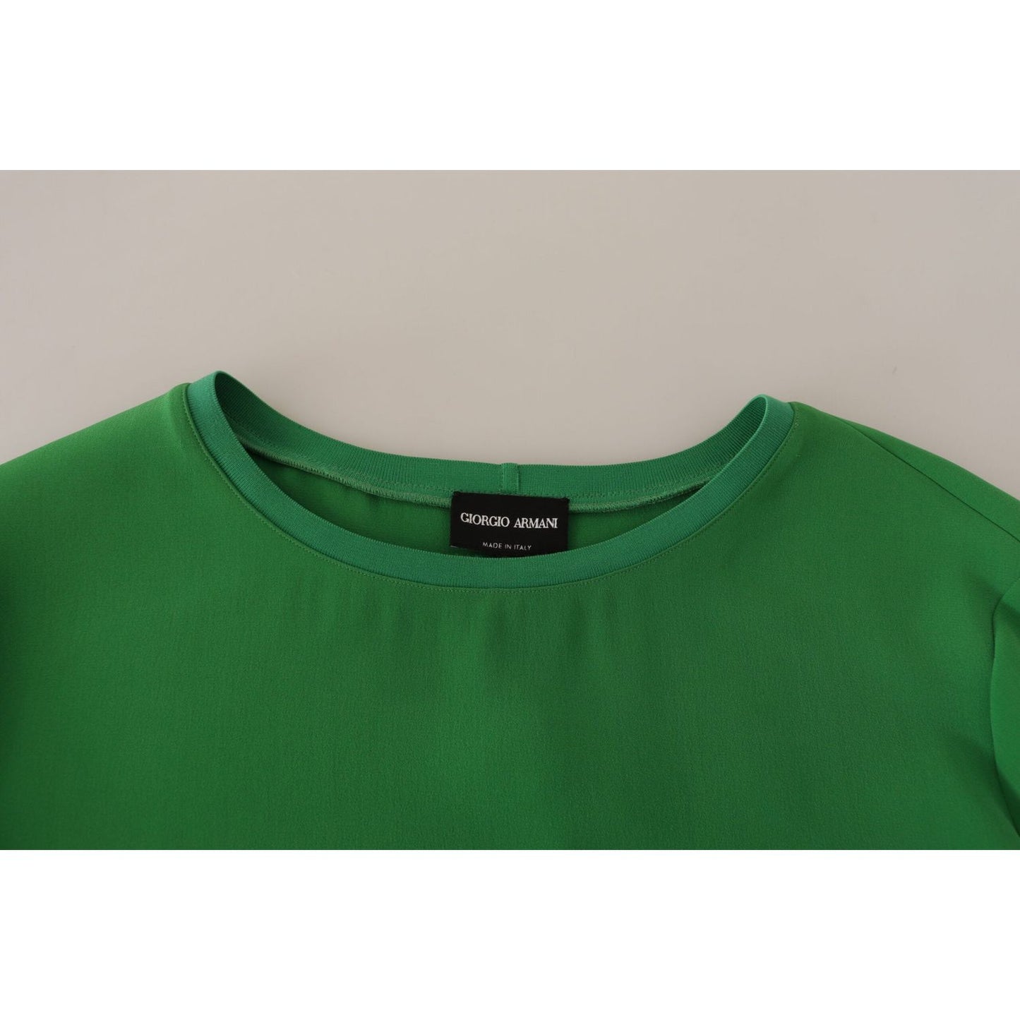 Armani Elegant Silk Long Sleeve Sweater in Lush Green Armani