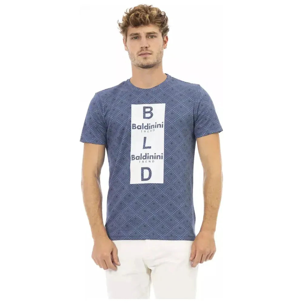 Baldinini Trend Blue Cotton Men T-Shirt