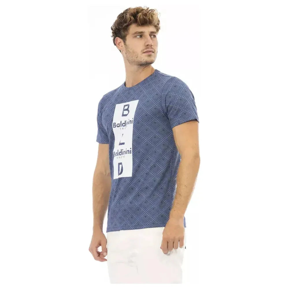 Baldinini Trend Blue Cotton Men T-Shirt