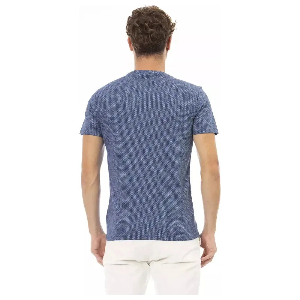 Baldinini Trend Blue Cotton Men T-Shirt