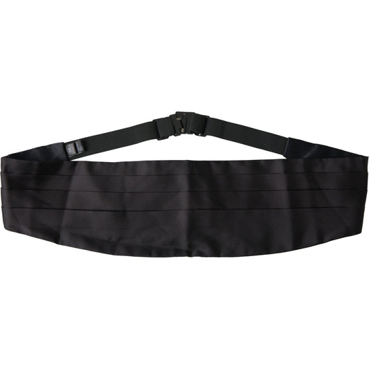 Dolce & Gabbana Elegant Black Silk Cummerbund Dolce & Gabbana