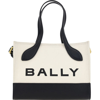 Bally White and Black Leather Mini Handbag Bally