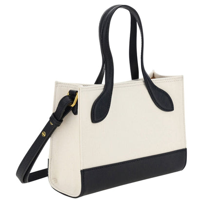 Bally White and Black Leather Mini Handbag Bally