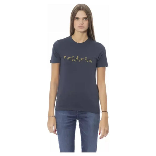 Baldinini Trend Blue Cotton Women T-Shirt Baldinini Trend