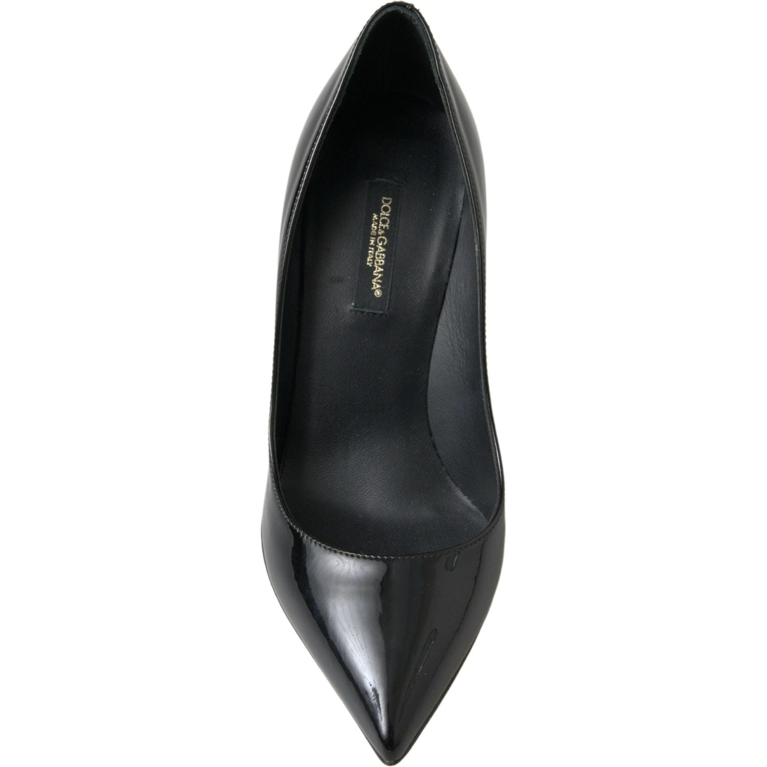 Dolce & Gabbana Black Patent Leather High Heels Pumps Shoes