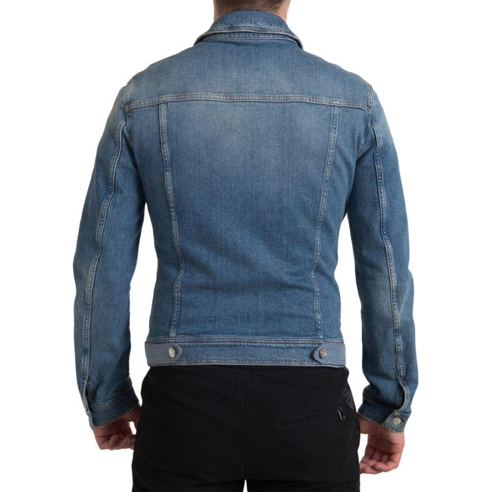 Dolce & Gabbana Elegant Blue Denim Stretch Jacket Dolce & Gabbana