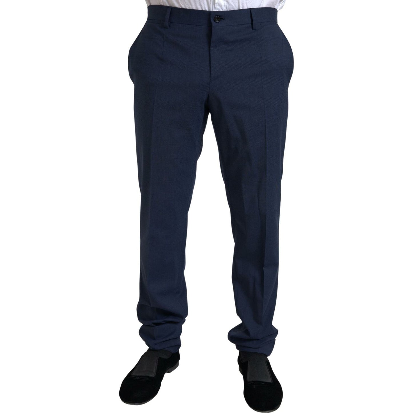 Dolce & Gabbana Elegant Slim Fit Blue Two-Piece Suit Dolce & Gabbana