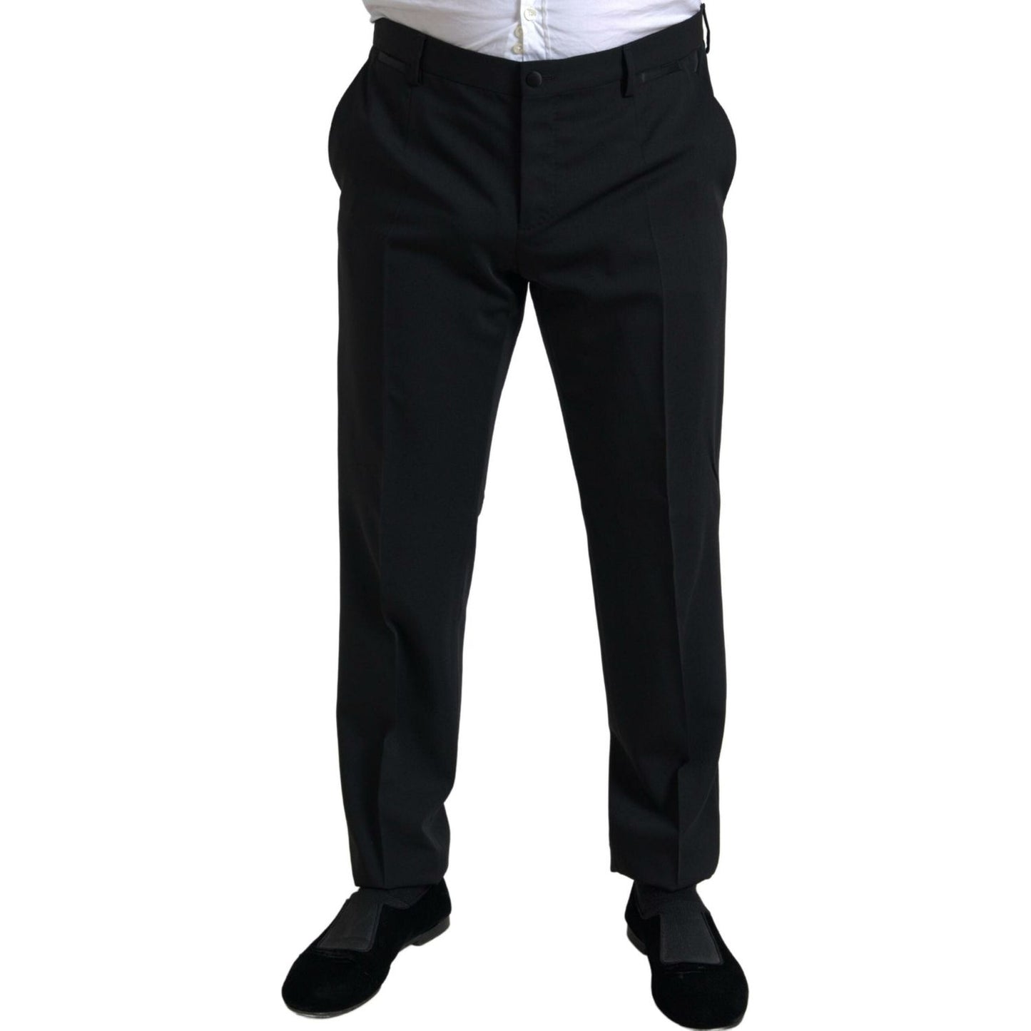 Dolce & Gabbana Elegant Black Slim Fit Two-Piece Suit Dolce & Gabbana