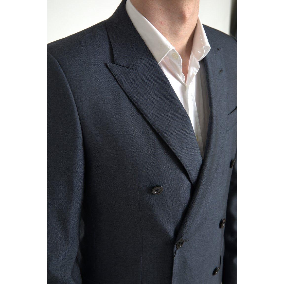 Dolce & Gabbana Blue 2 Piece Double Breasted MARTINI Suit