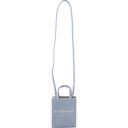Givenchy Blue Coated Canvas Vertical Cloud Mini Shoulder Bag Givenchy