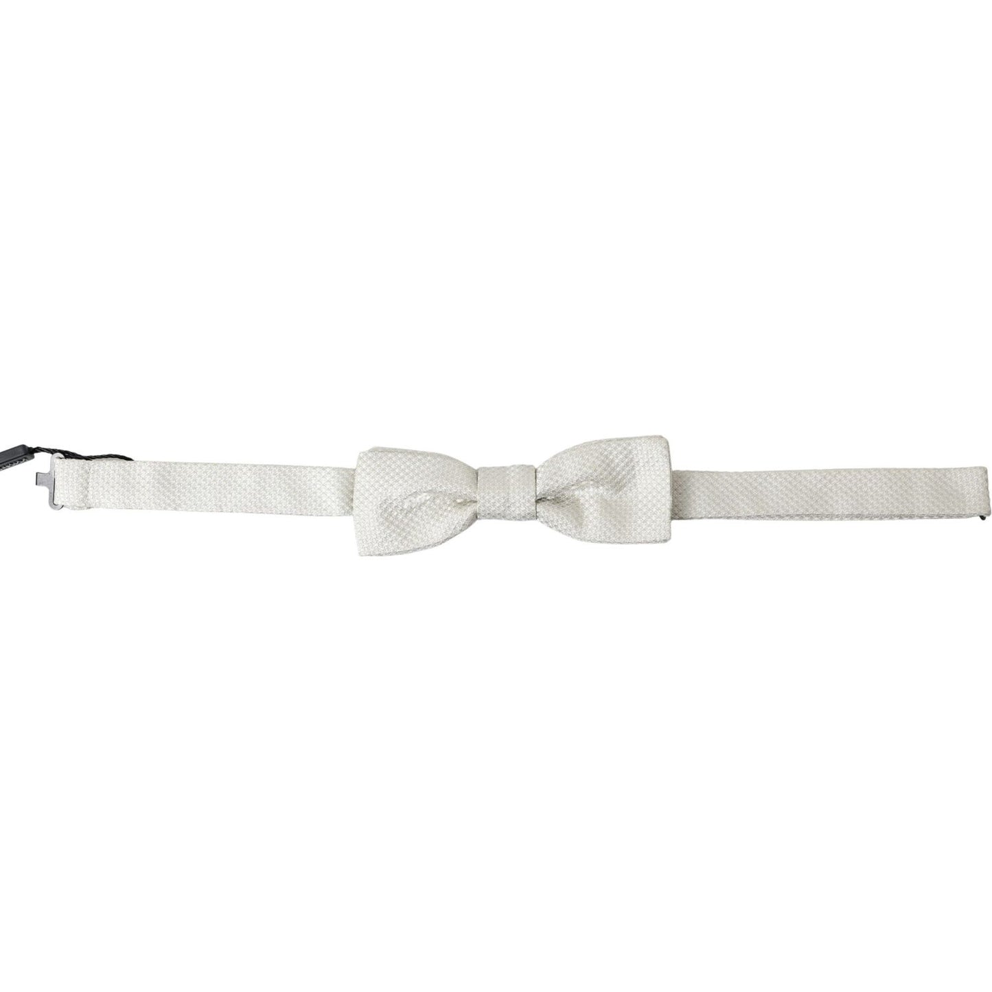 Dolce & Gabbana Ivory Silk Adjustable Neck Papillon Men Bow Tie