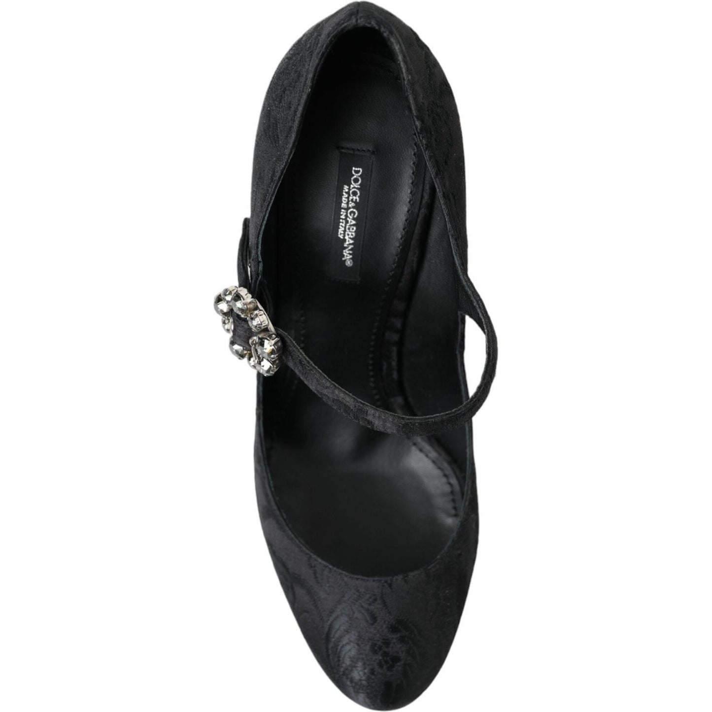 Dolce & Gabbana Chic Black Brocade Mary Janes Pumps Dolce & Gabbana