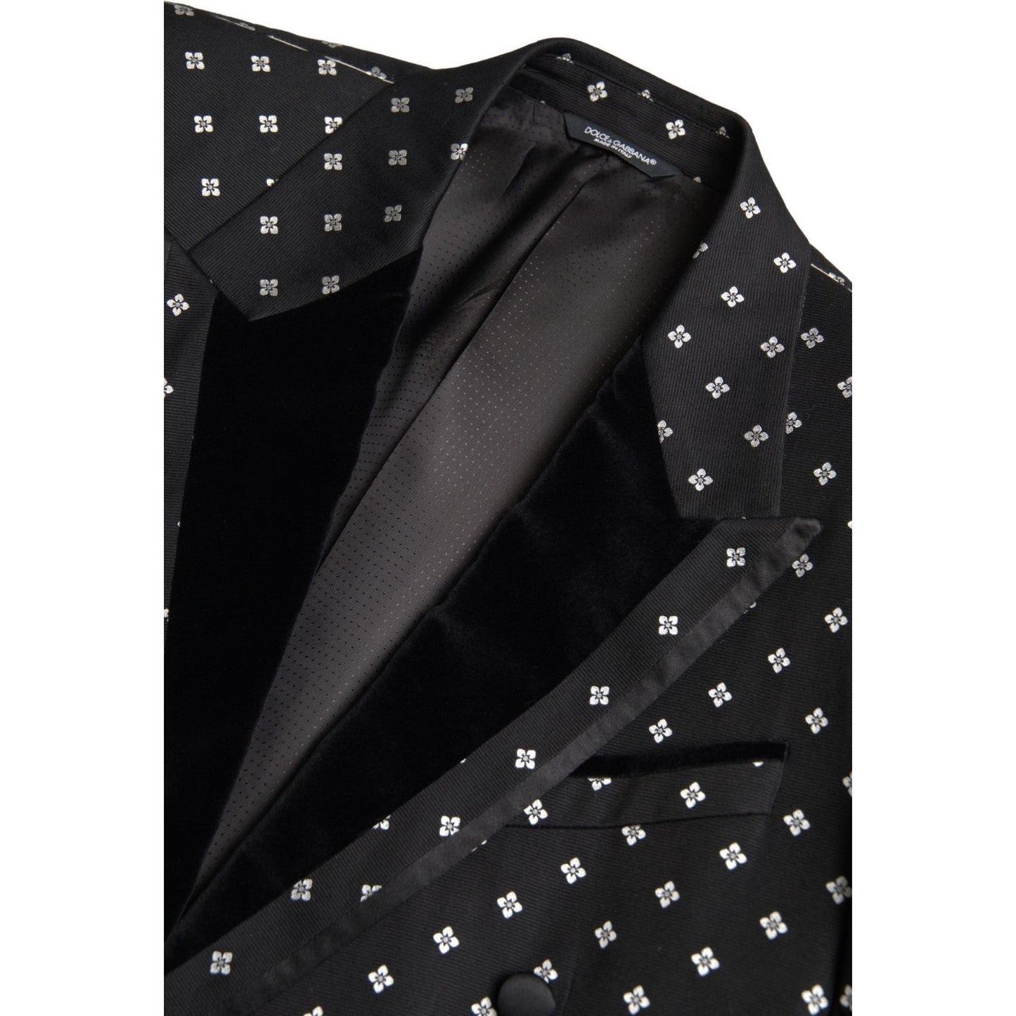 Dolce & Gabbana Elegant Geometric Patterned Slim Blazer Dolce & Gabbana