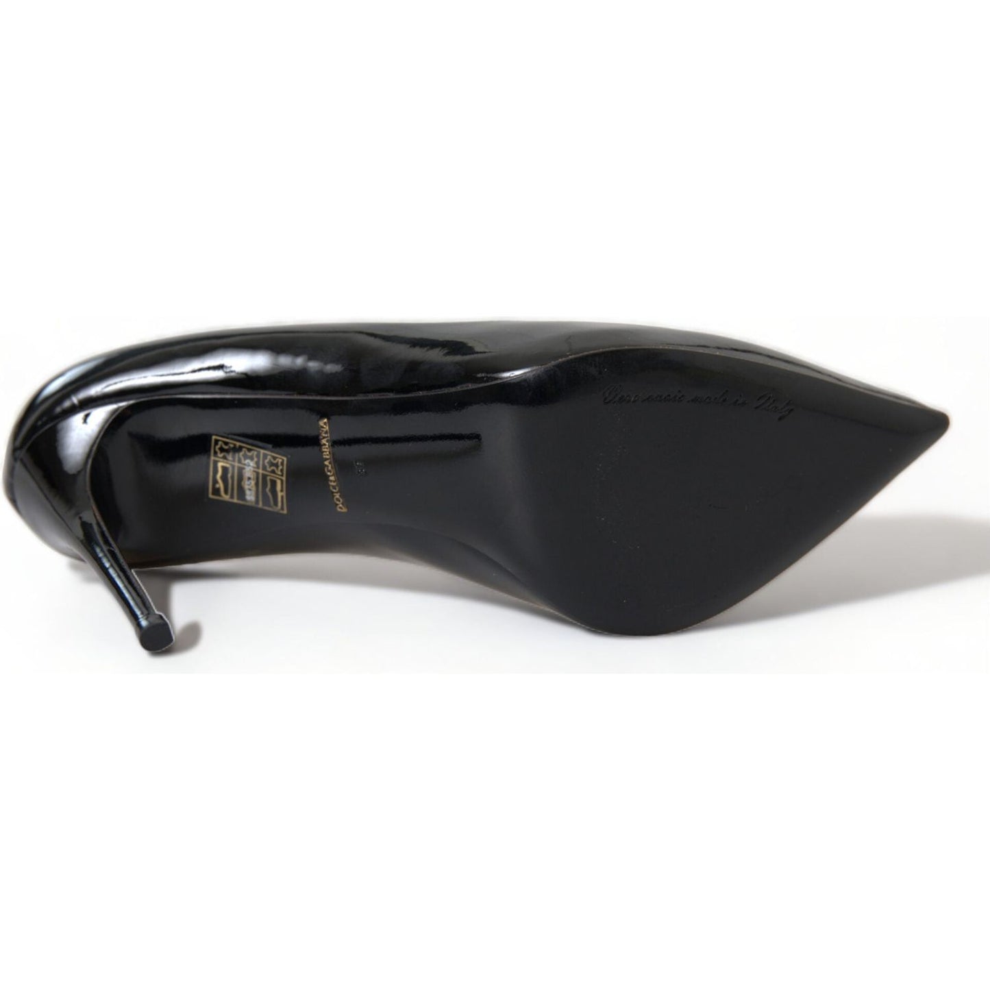 Dolce & Gabbana Elegant Black Patent Stiletto Heels Dolce & Gabbana