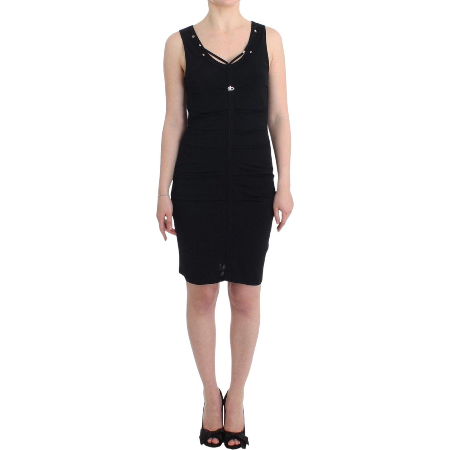Roccobarocco Black pencil sheath dress Roccobarocco