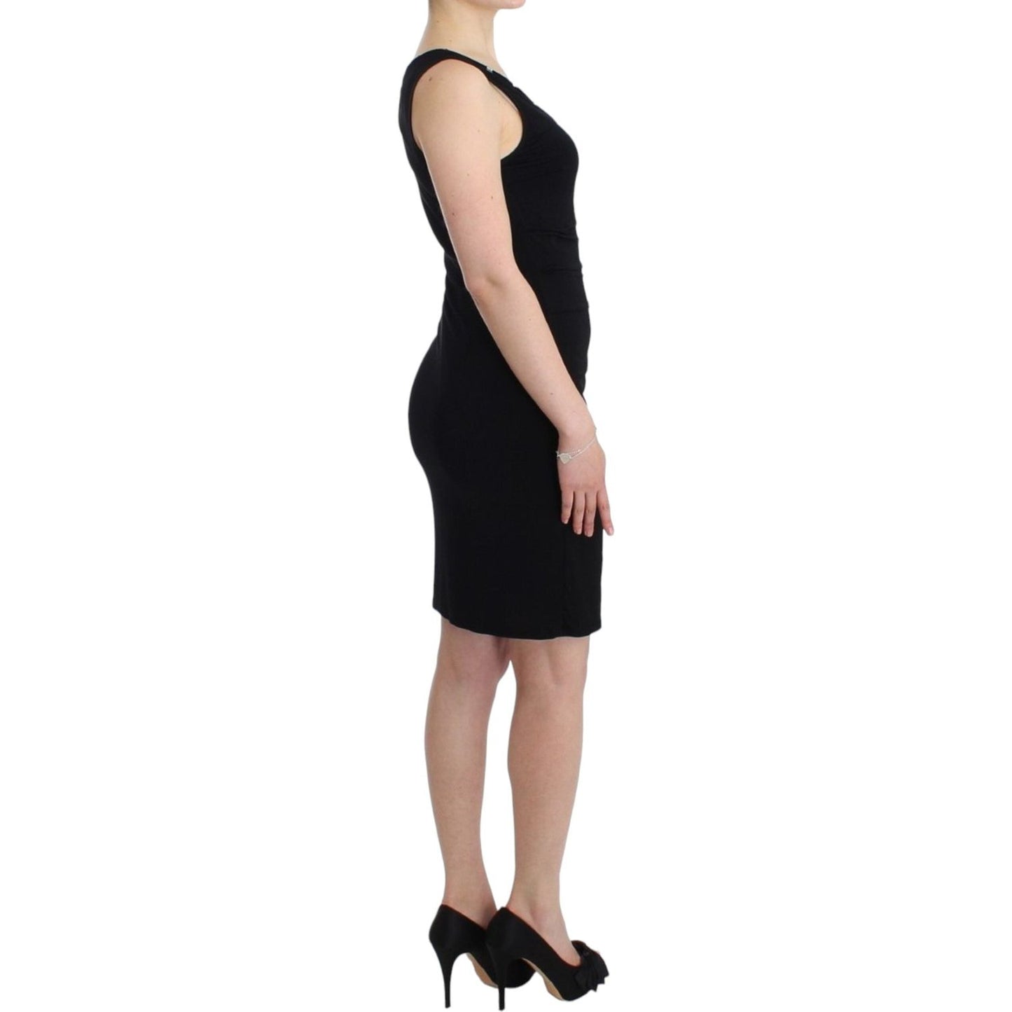 Roccobarocco Black pencil sheath dress Roccobarocco