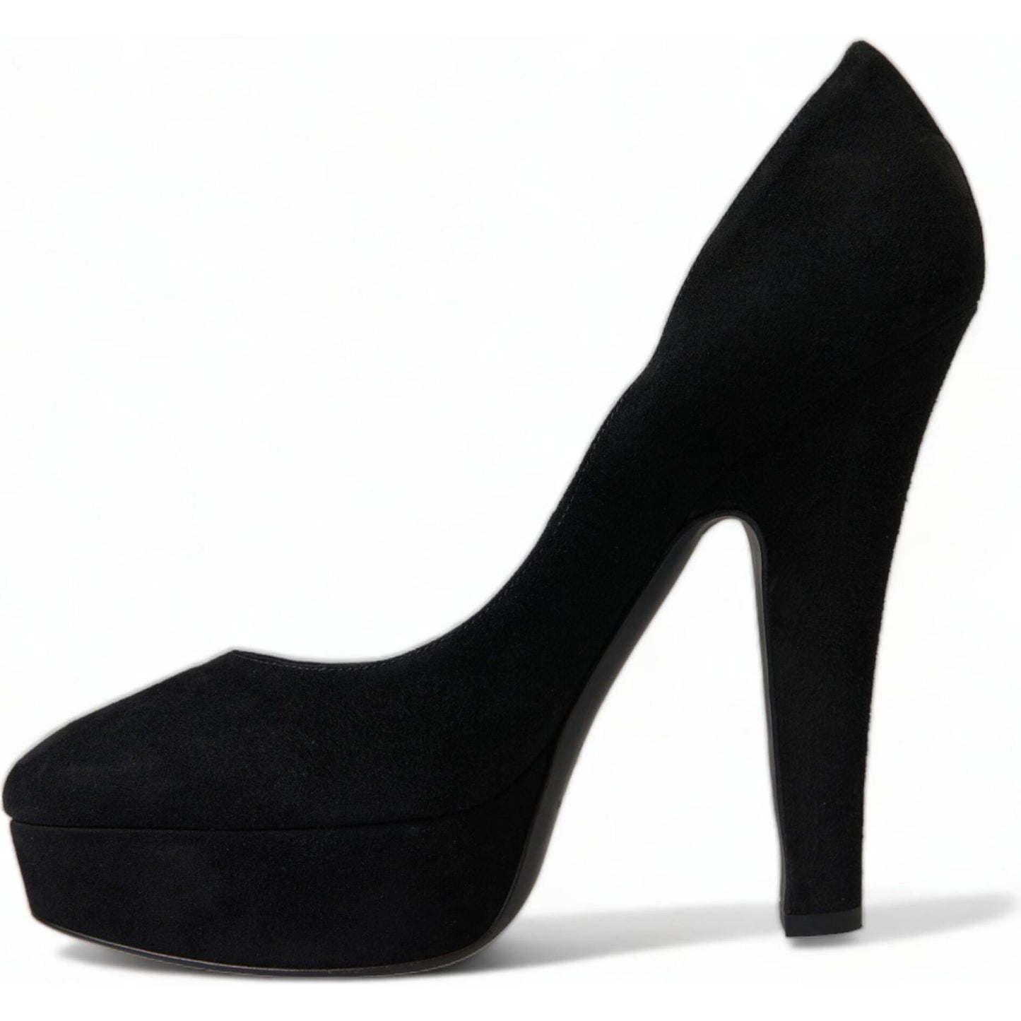 Dolce & Gabbana Black Suede Heeled Pumps Sophistication Dolce & Gabbana