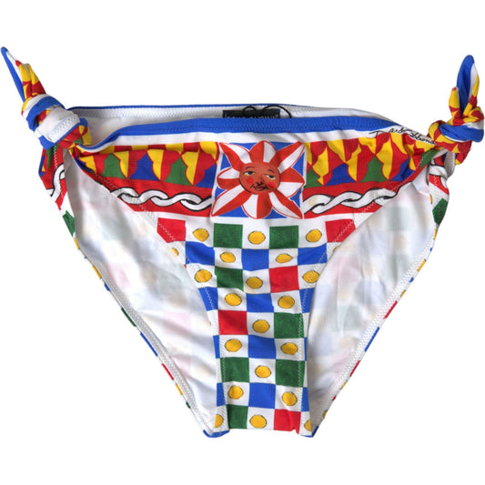 Dolce & Gabbana Multicolor Carretto Bottom Swim Beachwear Bikini Dolce & Gabbana