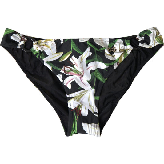 Dolce & Gabbana Elegant Floral Print Bikini Bottoms - Swim In Style