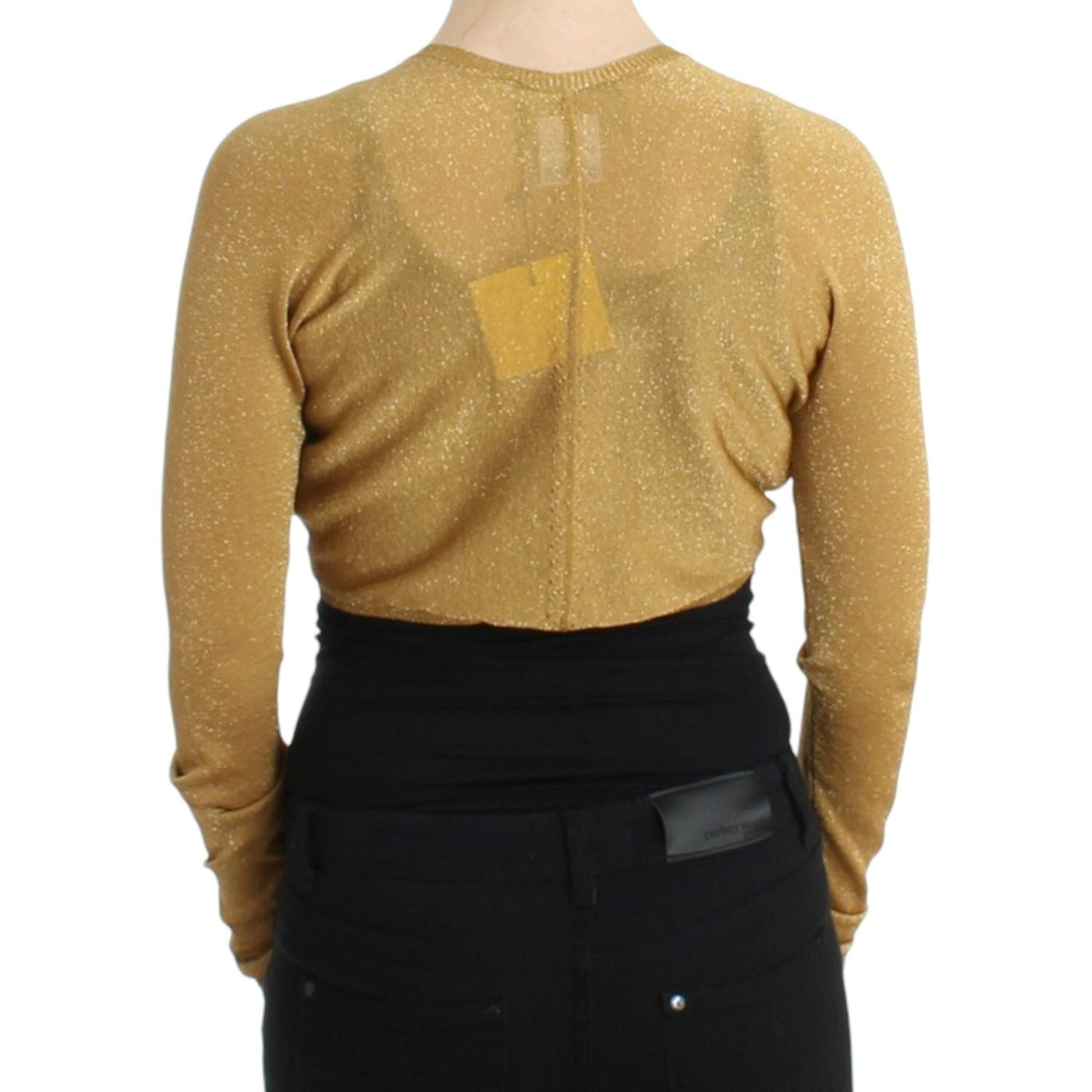 Cavalli Gold embellished gold shrug