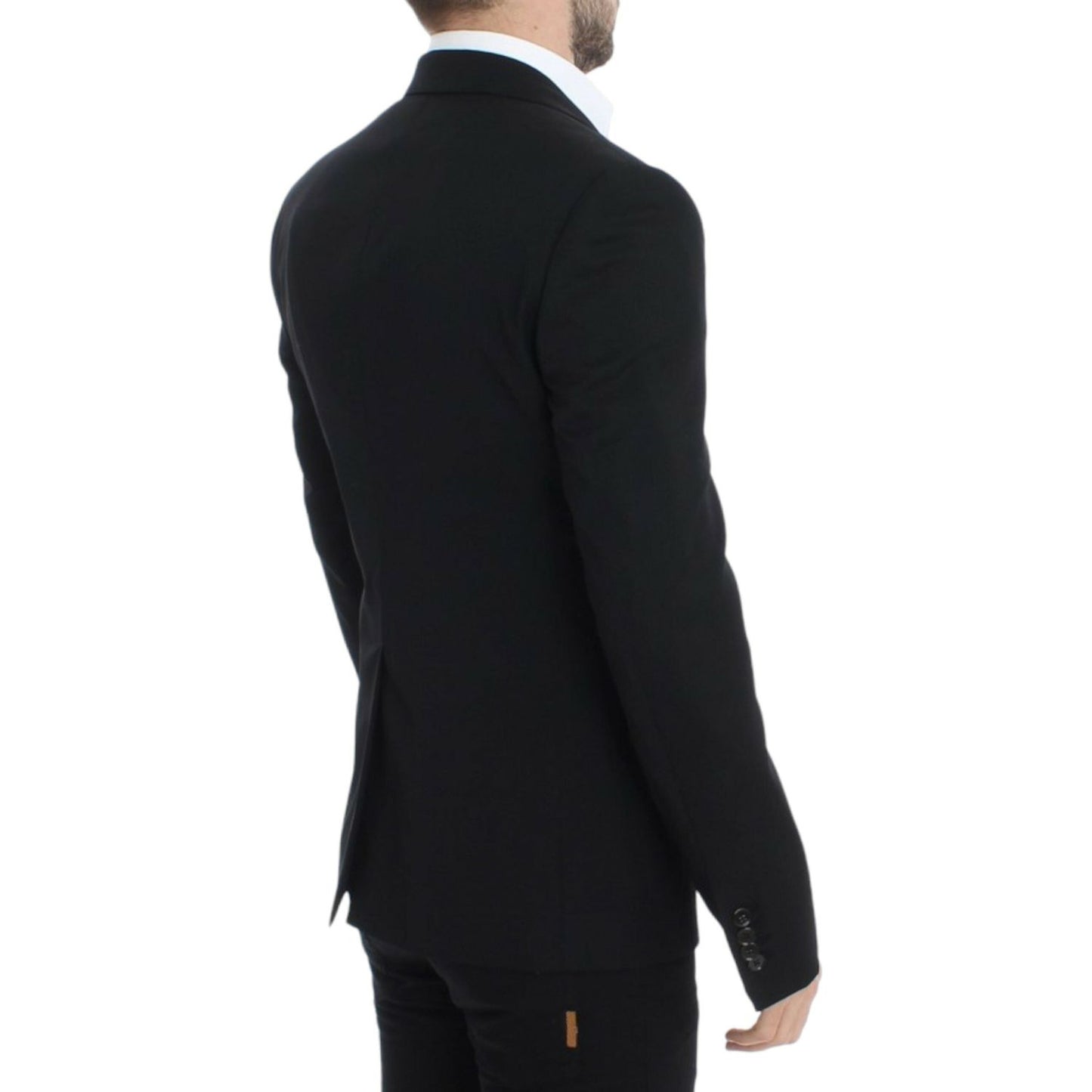 Dolce & Gabbana Black wool slim fit blazer