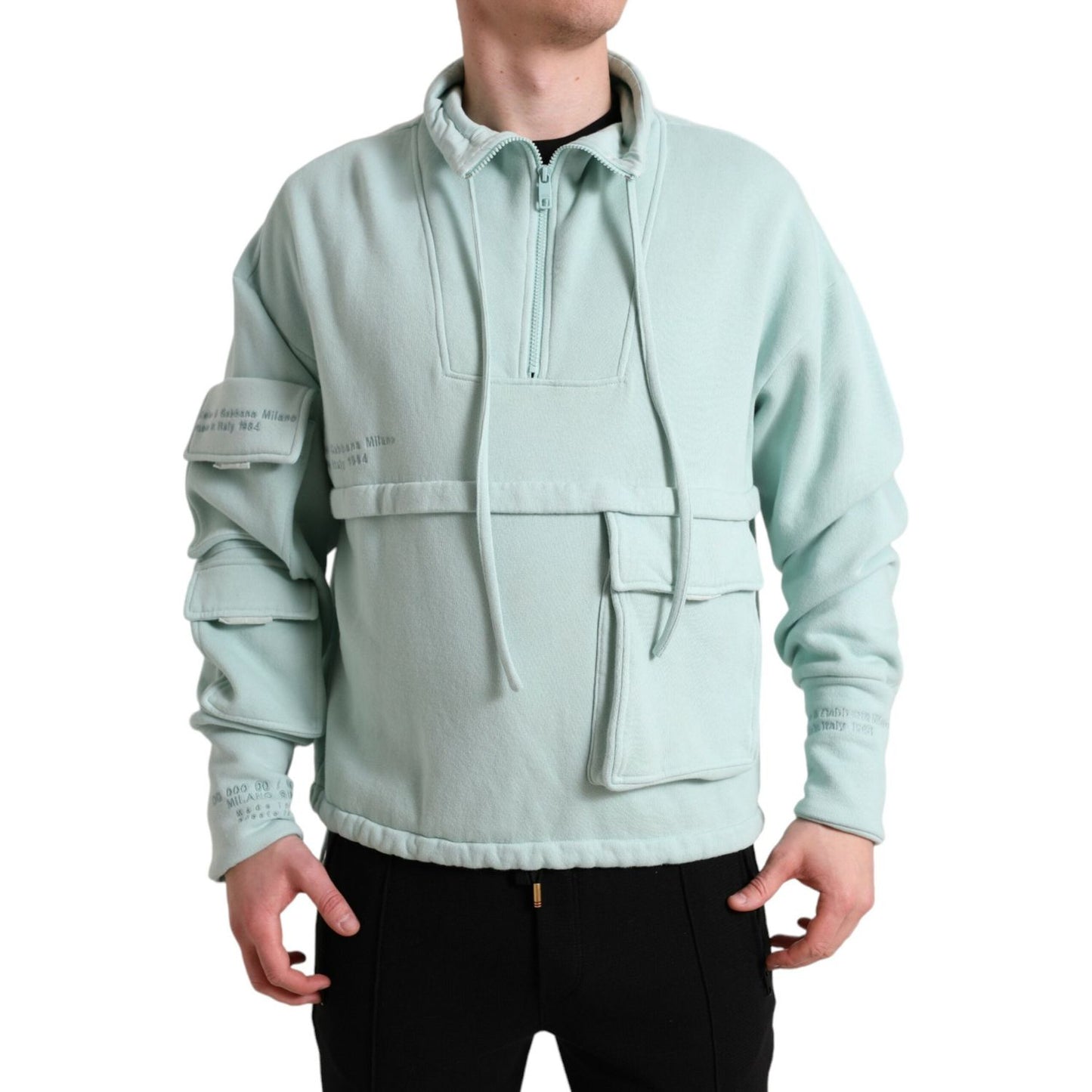 Dolce & Gabbana Chic Mint Green Pullover Sweater Dolce & Gabbana