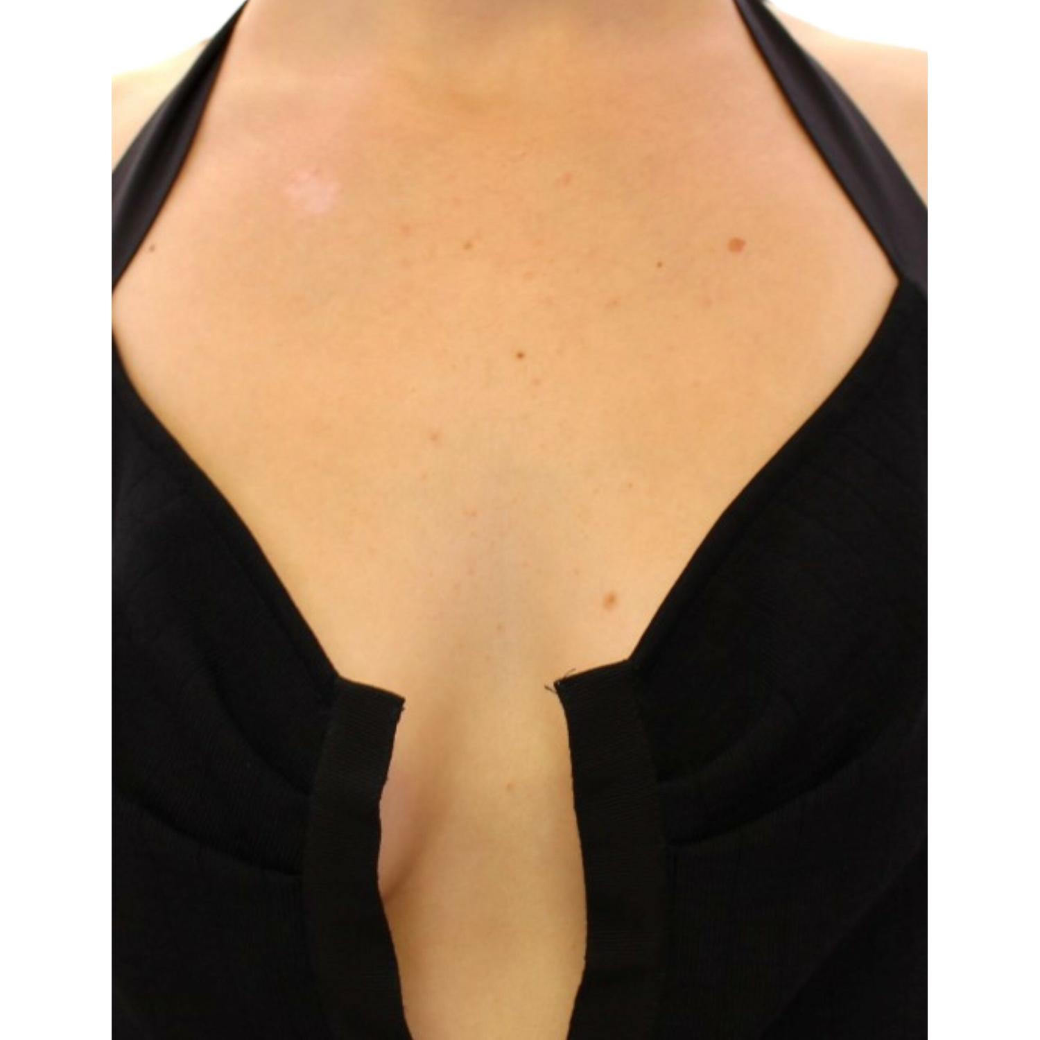 Dolce & Gabbana Multicolor floral bubble halterneck dress