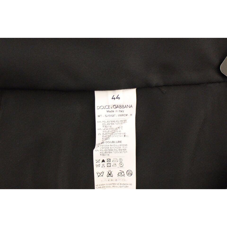 Dolce & Gabbana Gray Wool Stretch Dress Vest Blazer