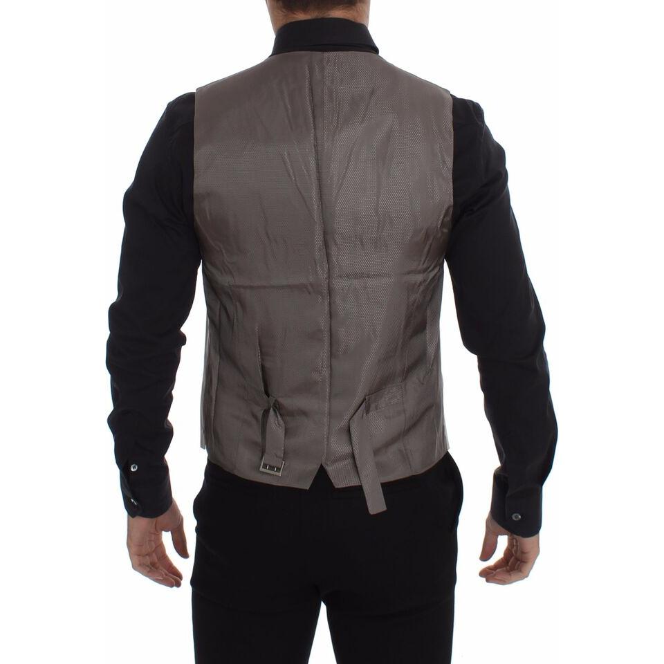 优雅米色棉混纺连衣裙背心