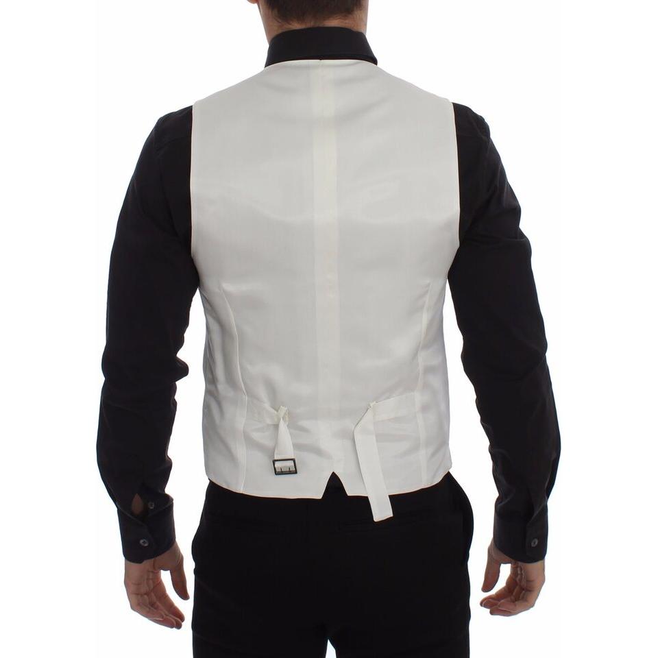 优雅白色棉丝连衣裙背心