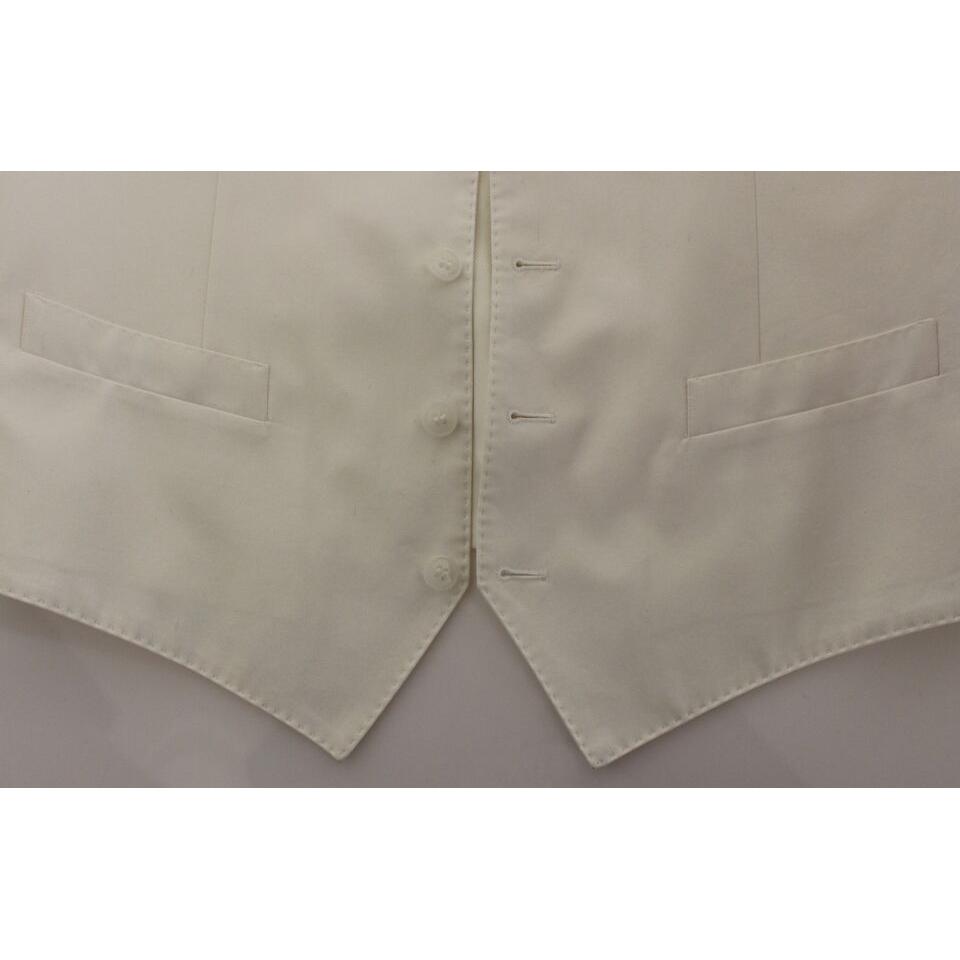 优雅白色棉丝连衣裙背心