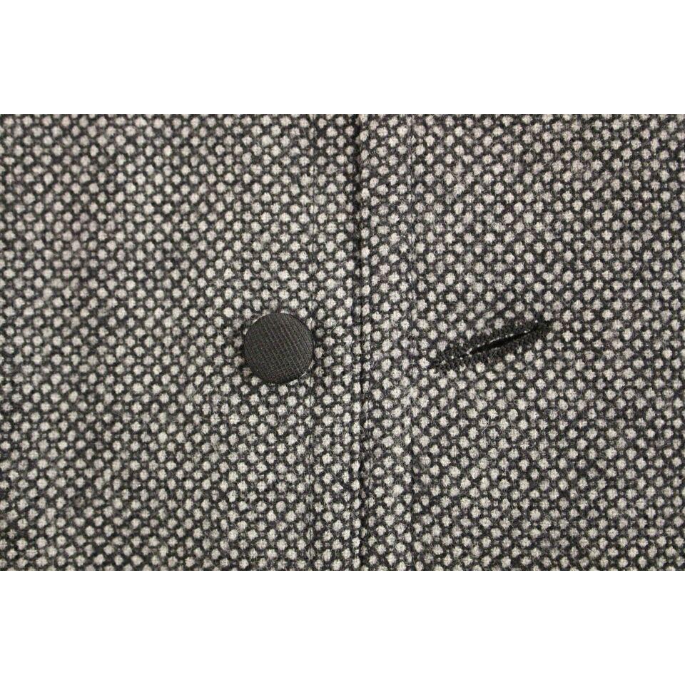 Dolce & Gabbana Gray Cotton Blend Logo Vest Gilet Weste