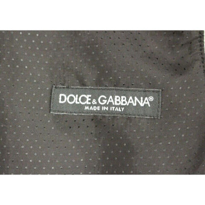 Dolce & Gabbana Gray Wool Blend Logo Vest Gilet Weste Dolce & Gabbana
