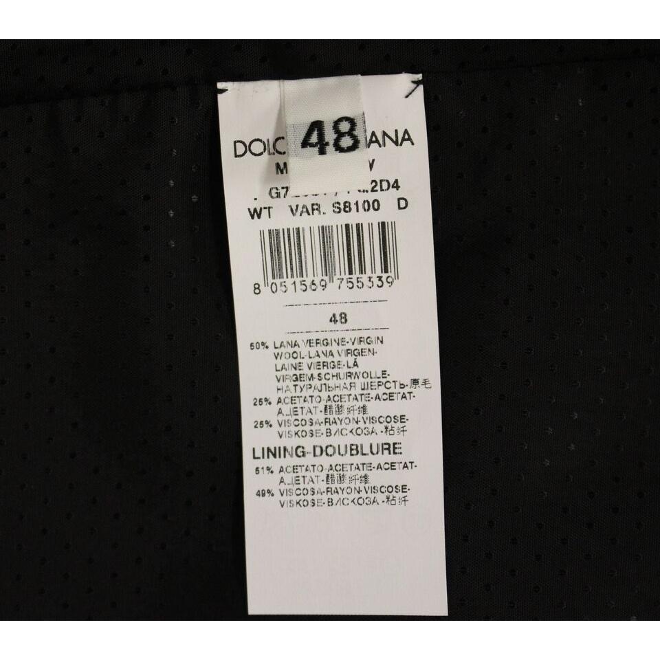 Dolce & Gabbana Gray Wool Blend Vest Gilet Weste Dolce & Gabbana