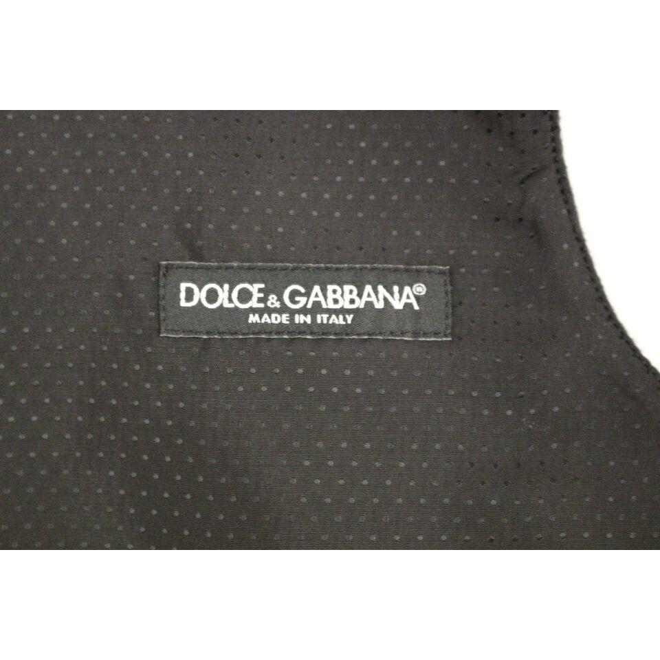 Dolce & Gabbana Gray Wool Blend Vest Gilet Weste Dolce & Gabbana