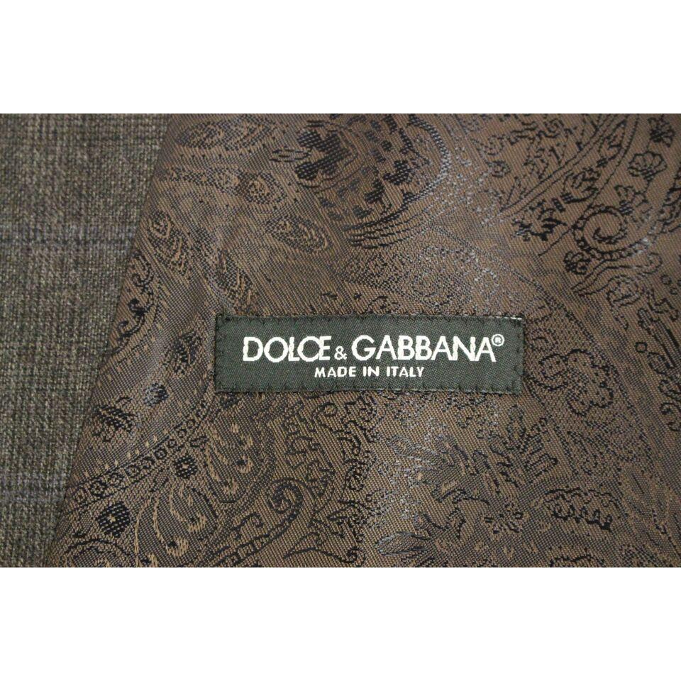 Dolce & Gabbana Elegant Checkered Wool Dress Vest Dolce & Gabbana