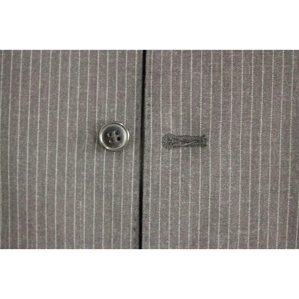 优雅灰色条纹连衣裙背心