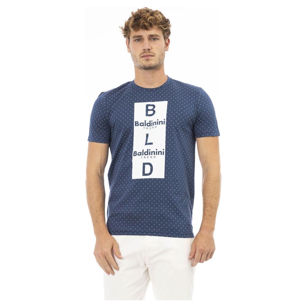 Baldinini Trend Blue Cotton Men T-Shirt