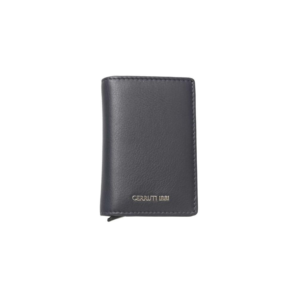 Cerruti 1881 Blue Leather Men Wallet Cerruti 1881 Dark Slate Gray