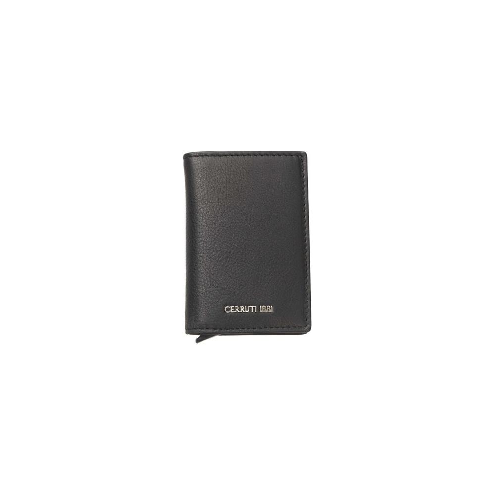 Cerruti 1881 Black Leather Men Wallet Cerruti 1881