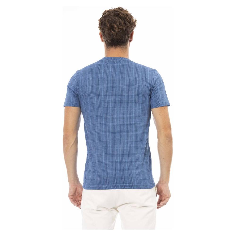 Baldinini Trend Blue Cotton Men T-Shirt Baldinini Trend