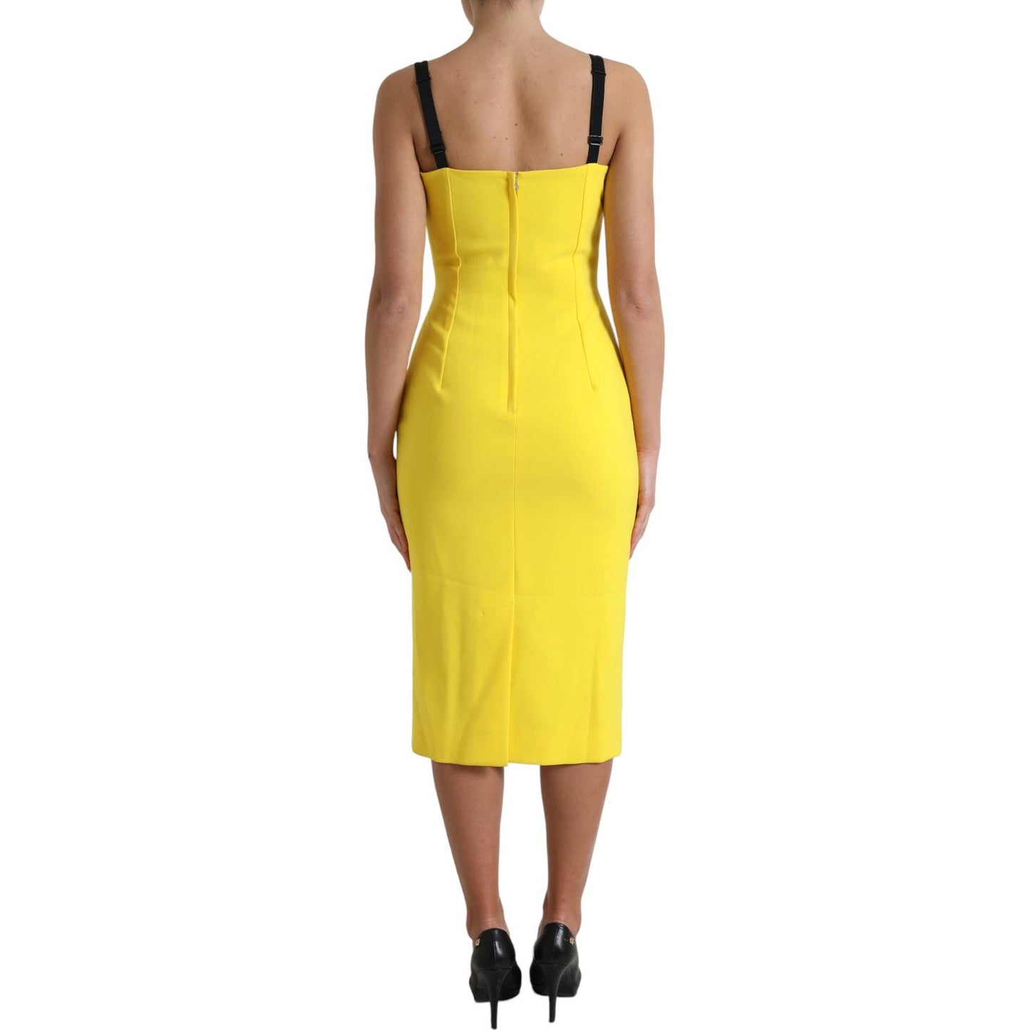 Dolce & Gabbana Sunshine Chic Sleeveless Midi Dress Dolce & Gabbana