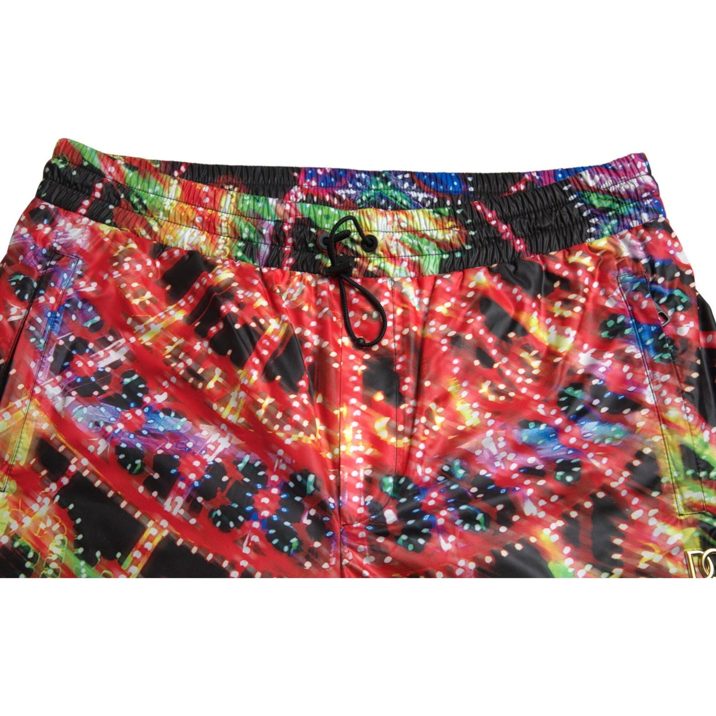 Dolce & Gabbana Multicolor Luminarie Print Men Bermuda Shorts Dolce & Gabbana