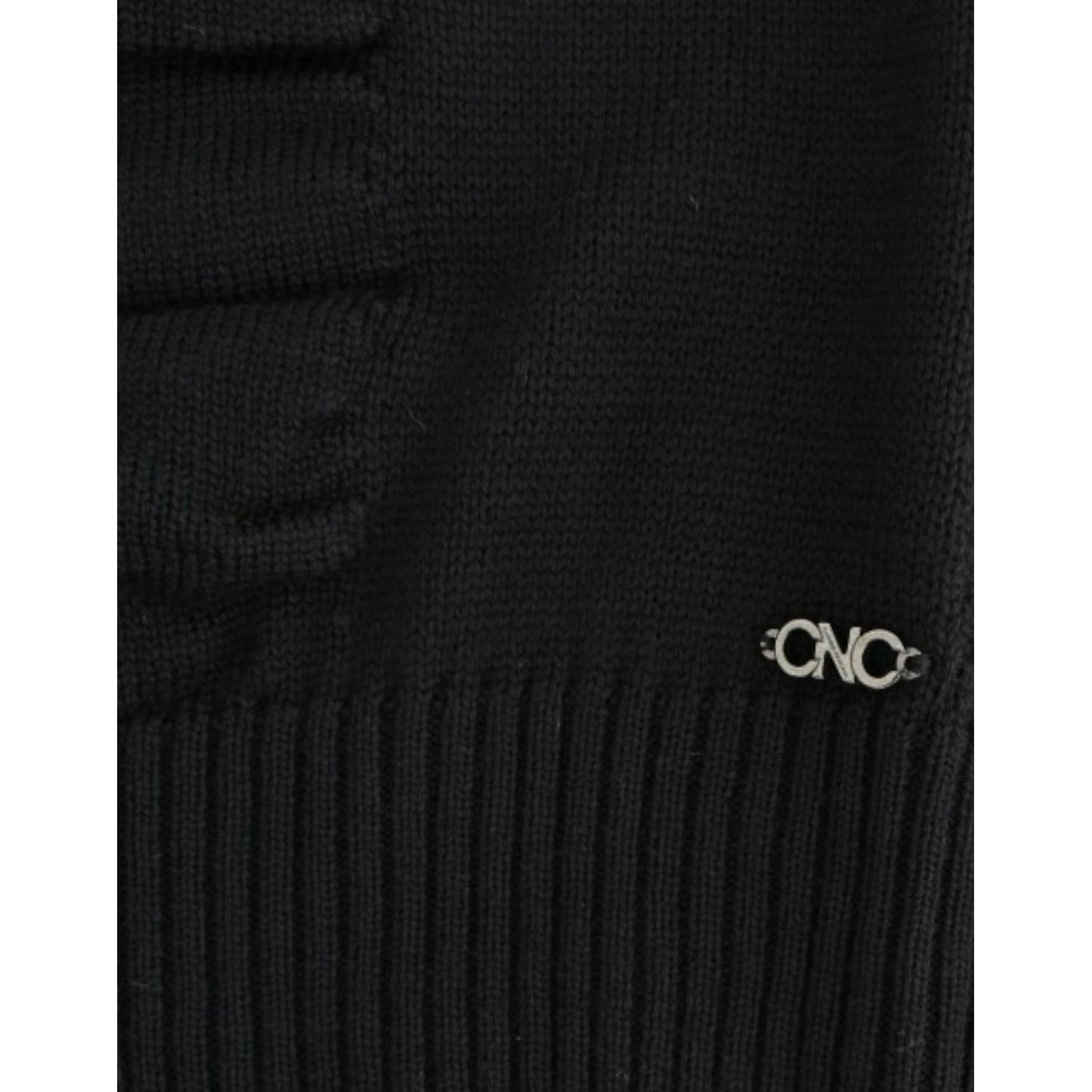 Costume National Black V-neck wool sweater