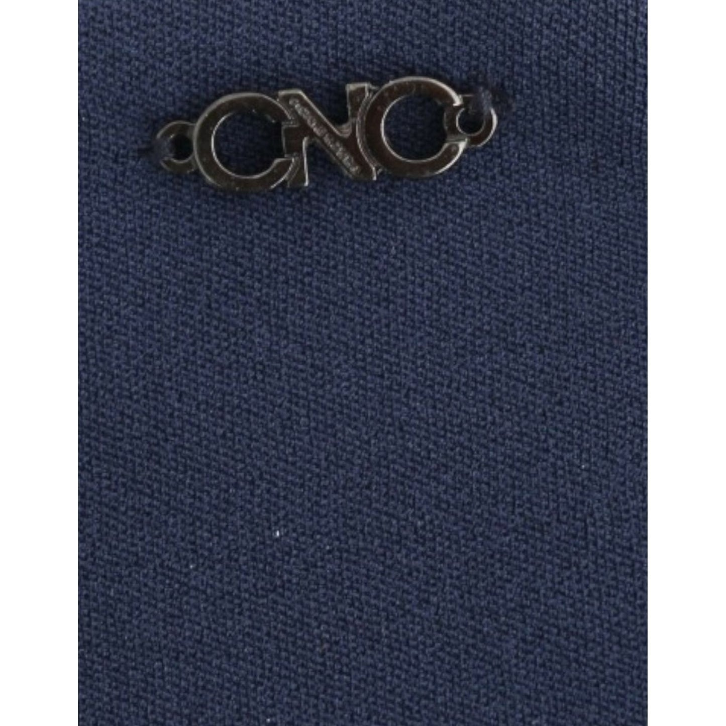 Costume National Chic Blue Mini Skirt with Side Zip Closure Costume National Dark Slate Gray